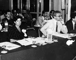 Rita Bocca waehrend des Technologiesymposium in Aegypten (1984)